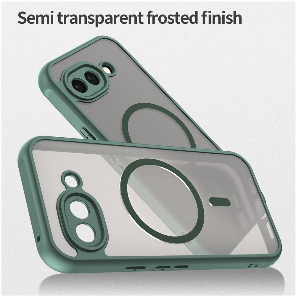 Husa pentru Google Pixel 10a, Matte, compatibila cu MagSafe, Protectie 360, Anti-Soc, Verde
