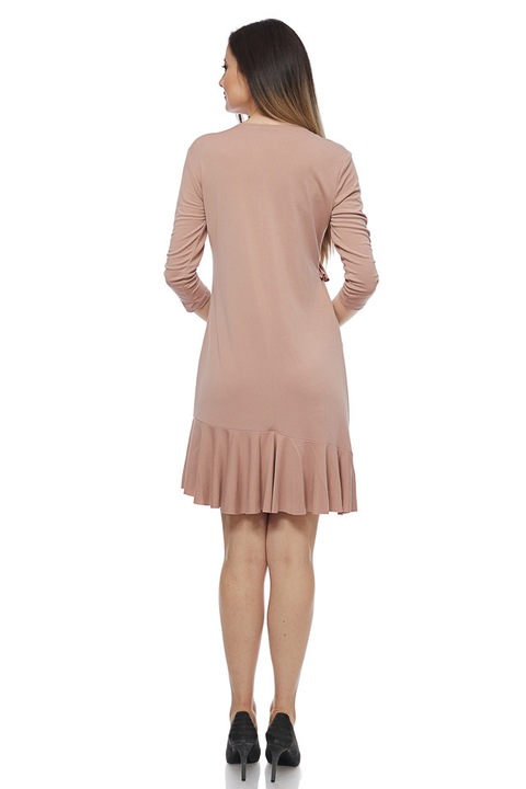 Rochie modal cu volane roz, 36