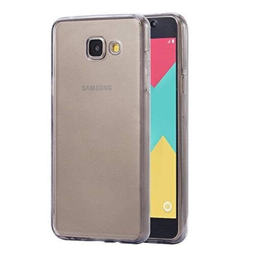 Capac de protectie Full TPU 360° (fata + spate) pentru Samsung Galaxy A5 (2017) / A520, gri transparent