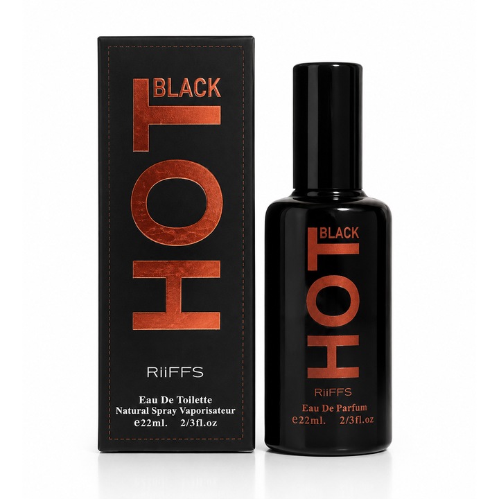 Apa de parfum pentru barbati, Parfum barbatesc Black Hot, EDP, 22 ml, BN PARFUMS®