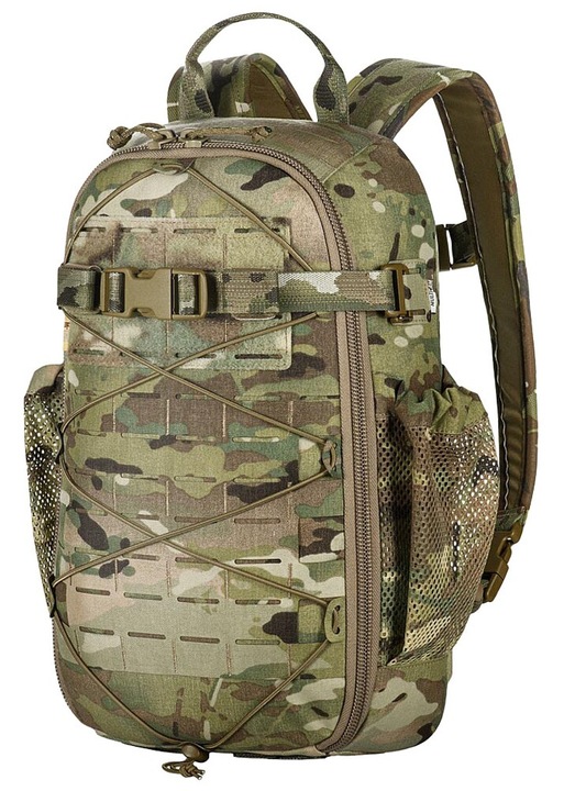 M-Tac, раница от Cordura 500D/1000D с лазерно изрязан MOLLE, YKK ципове, отделение за хидратация, Sturm Elite, MultiCam, 15 л