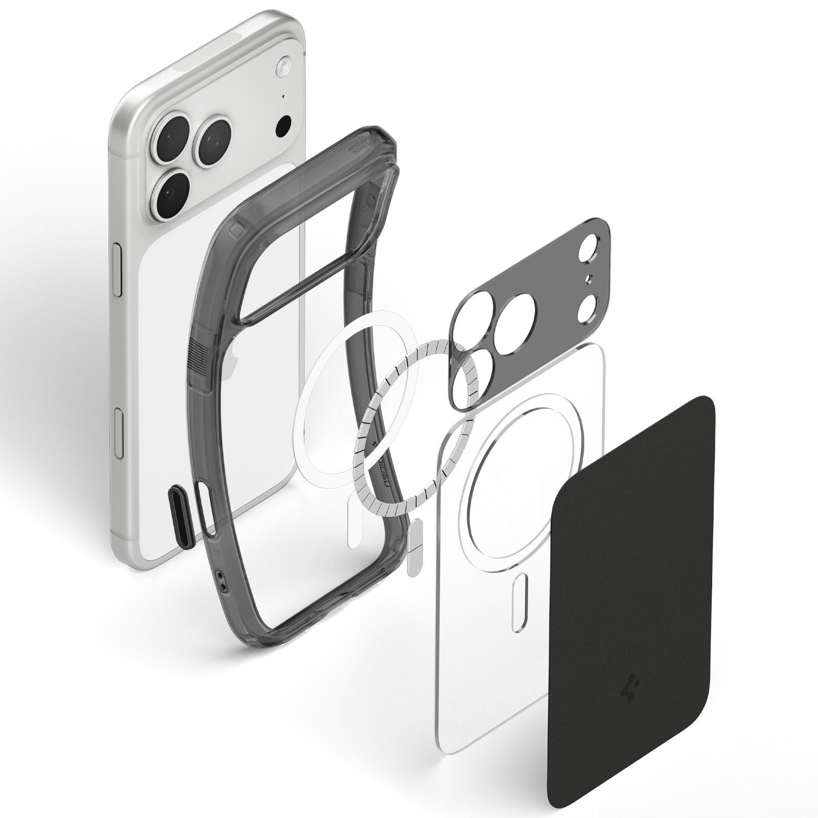 Husa Spigen Ultra Hybrid T cu MagSafe compatibila cu iPhone 18 Pro Max / 17 Pro Max, Matte Black