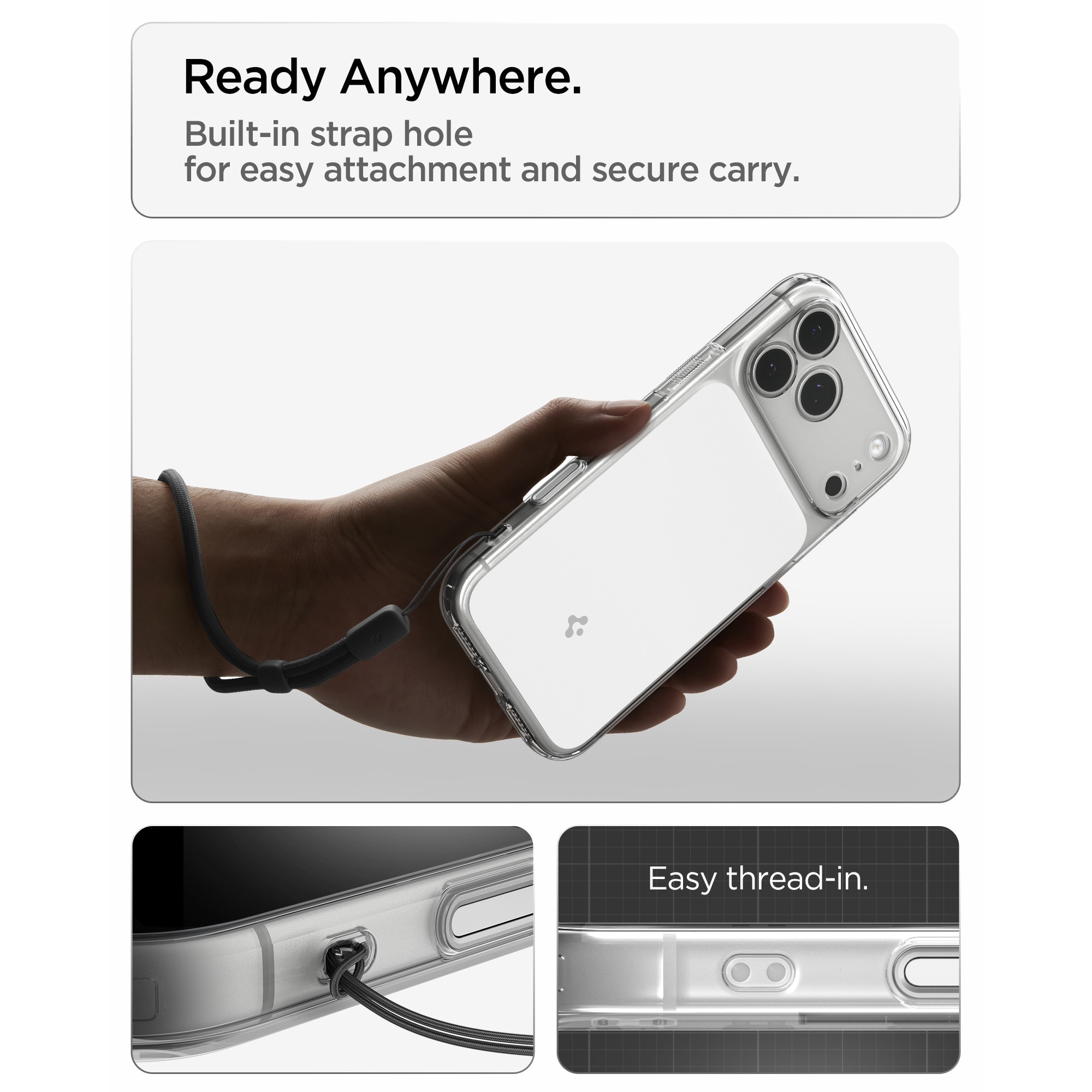 Husa Spigen Ultra Hybrid T cu MagSafe compatibila cu iPhone 18 Pro Max / 17 Pro Max, Glossy White
