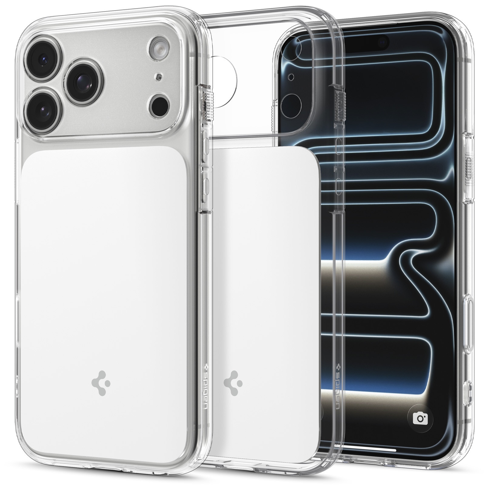 Husa Spigen Ultra Hybrid T cu MagSafe compatibila cu iPhone 18 Pro Max / 17 Pro Max, Glossy White