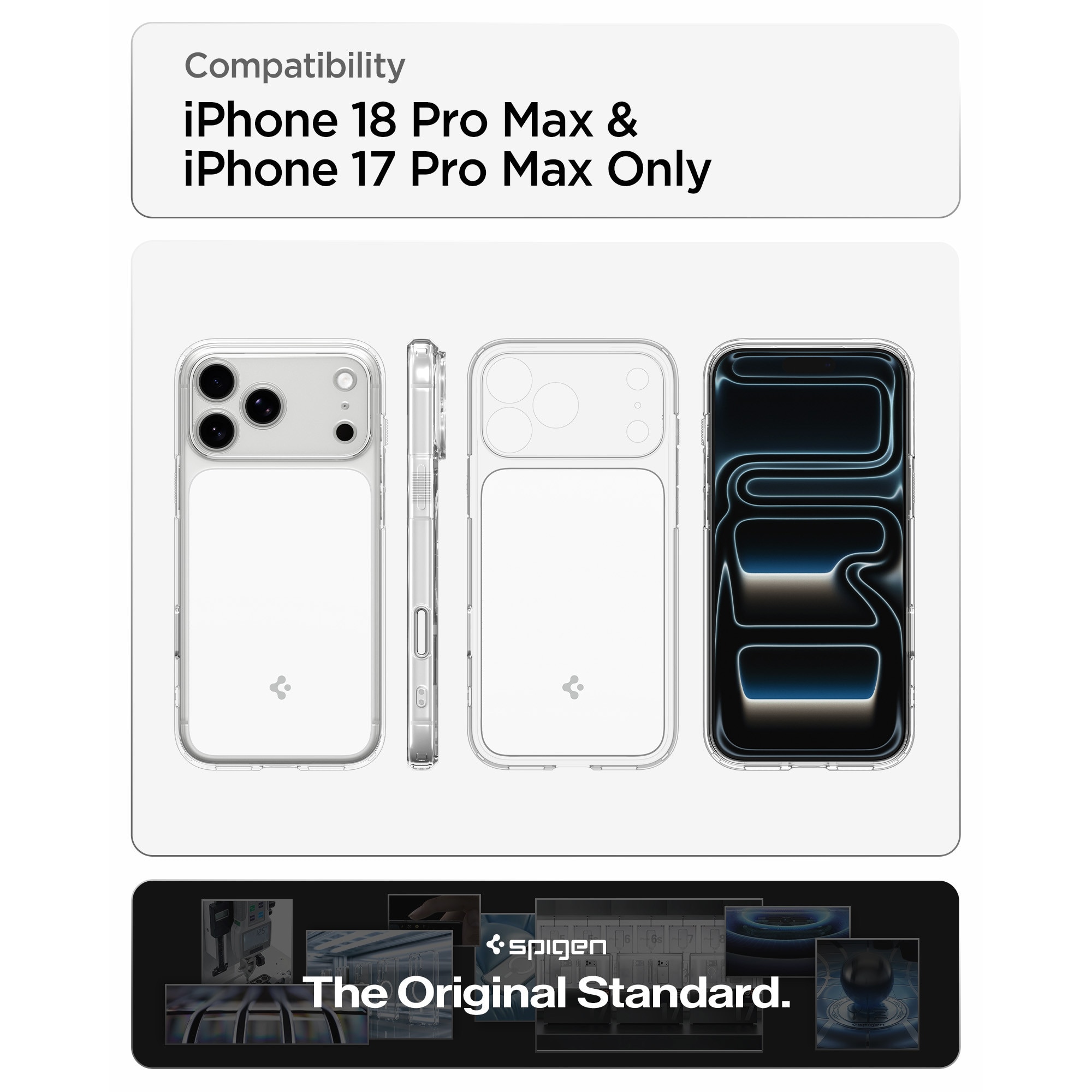 Husa Spigen Ultra Hybrid T cu MagSafe compatibila cu iPhone 18 Pro Max / 17 Pro Max, Glossy White