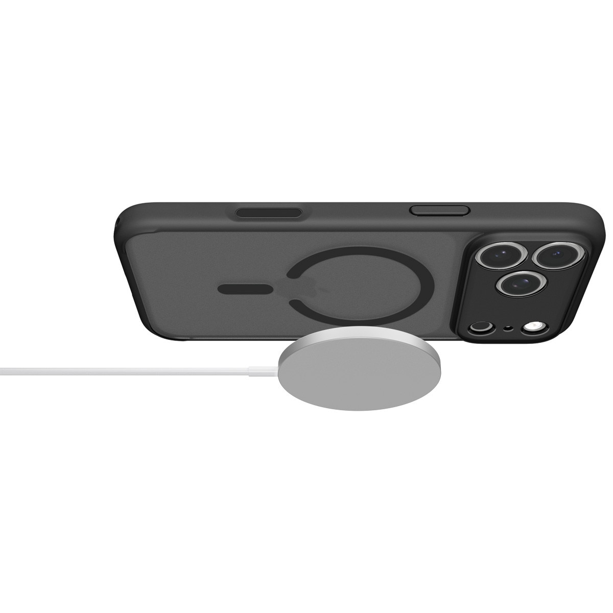 Husa Spigen Ultra Hybrid Matte MagFit cu MagSafe compatibila cu iPhone 18 Pro Max / 17 Pro Max, Frost Black