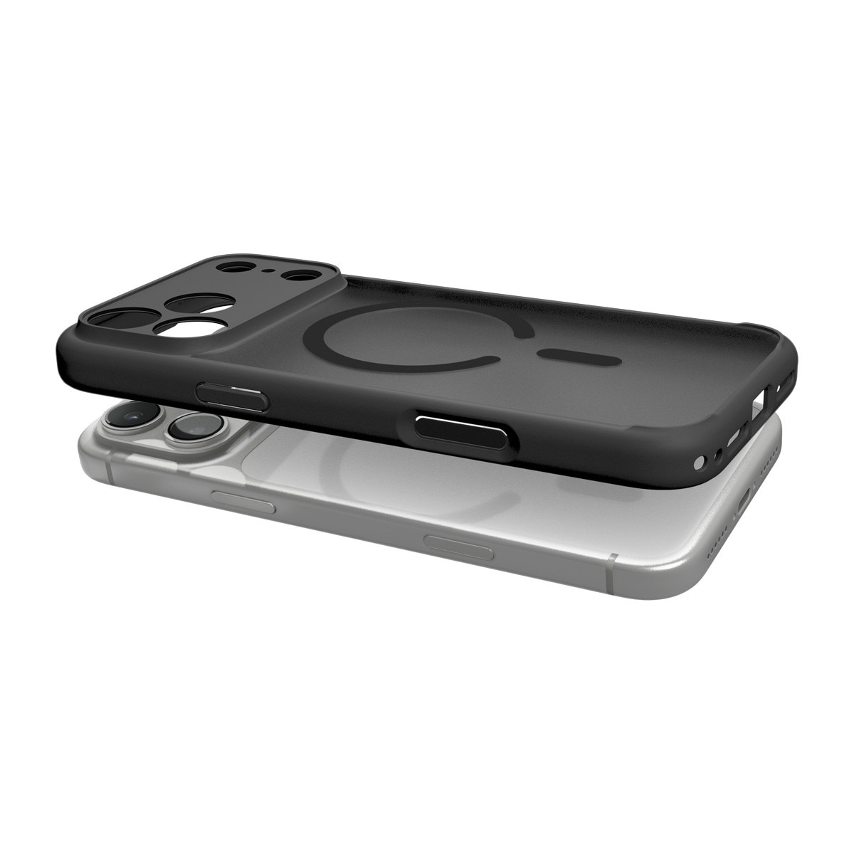 Husa Spigen Ultra Hybrid Matte MagFit cu MagSafe compatibila cu iPhone 18 Pro Max / 17 Pro Max, Frost Black