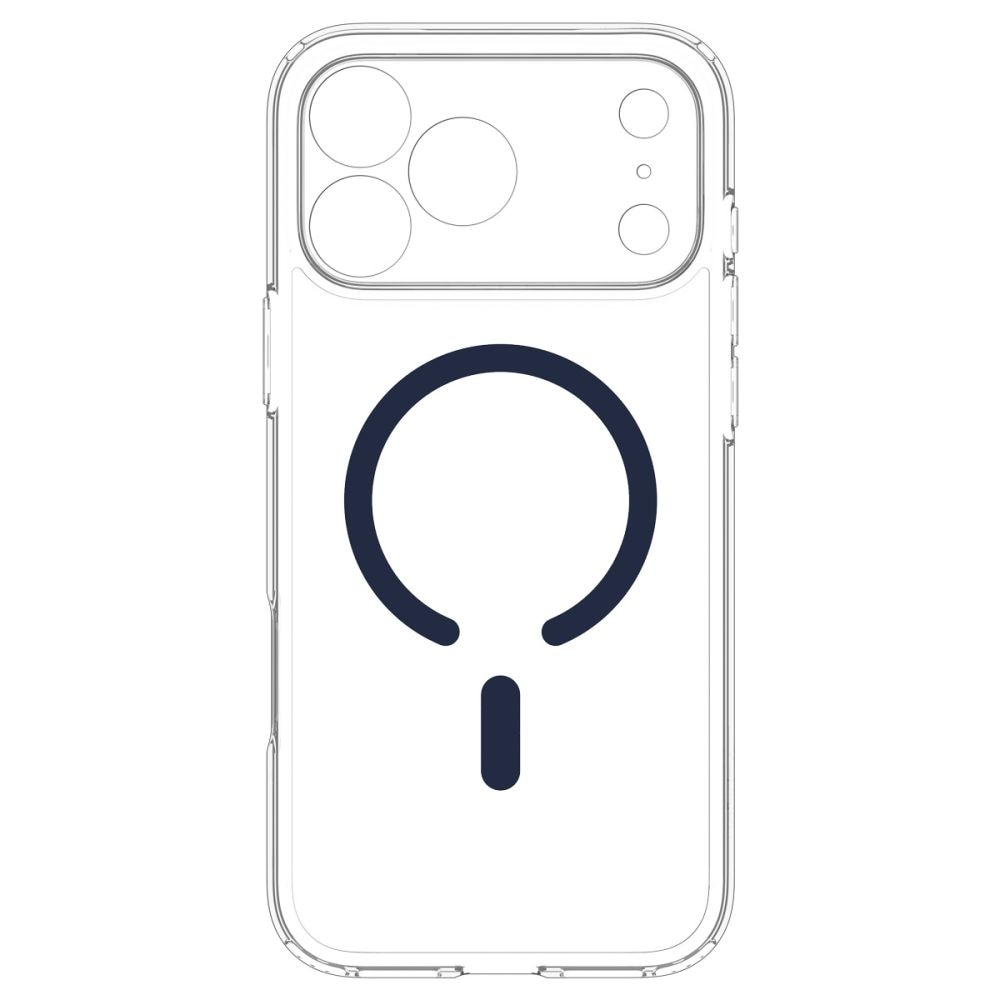 Husa Spigen Ultra Hybrid Mag cu MagSafe compatibila cu iPhone 18 Pro Max / 17 Pro Max, Albastru / Transparent