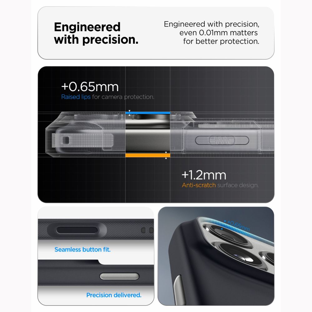Husa Spigen Nano Pop cu MagSafe compatibila cu iPhone 18 Pro / 17 Pro, Negru