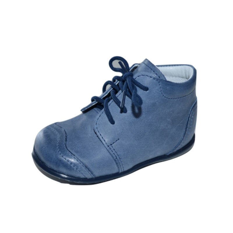 Ghete din piele pentru baietei EMEL E 1152N, Bleumarin, 23