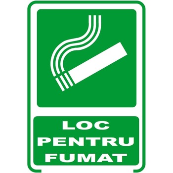 Indicator PVC A4 - Loc pentru fumat Indicator PVC A4 - Loc pentru fumat