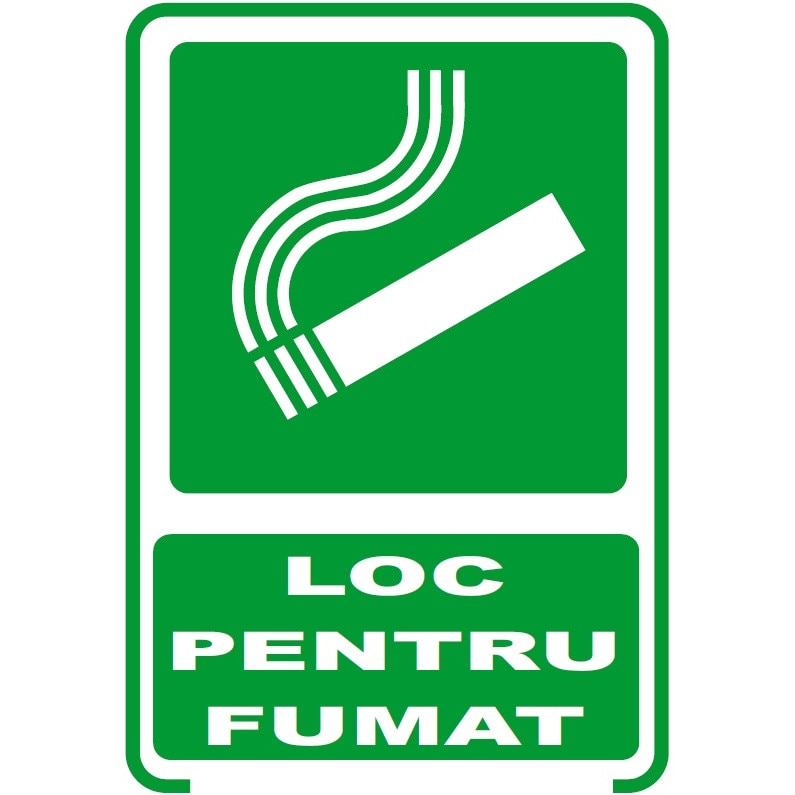 Indicator PVC A5 - Loc pentru fumat