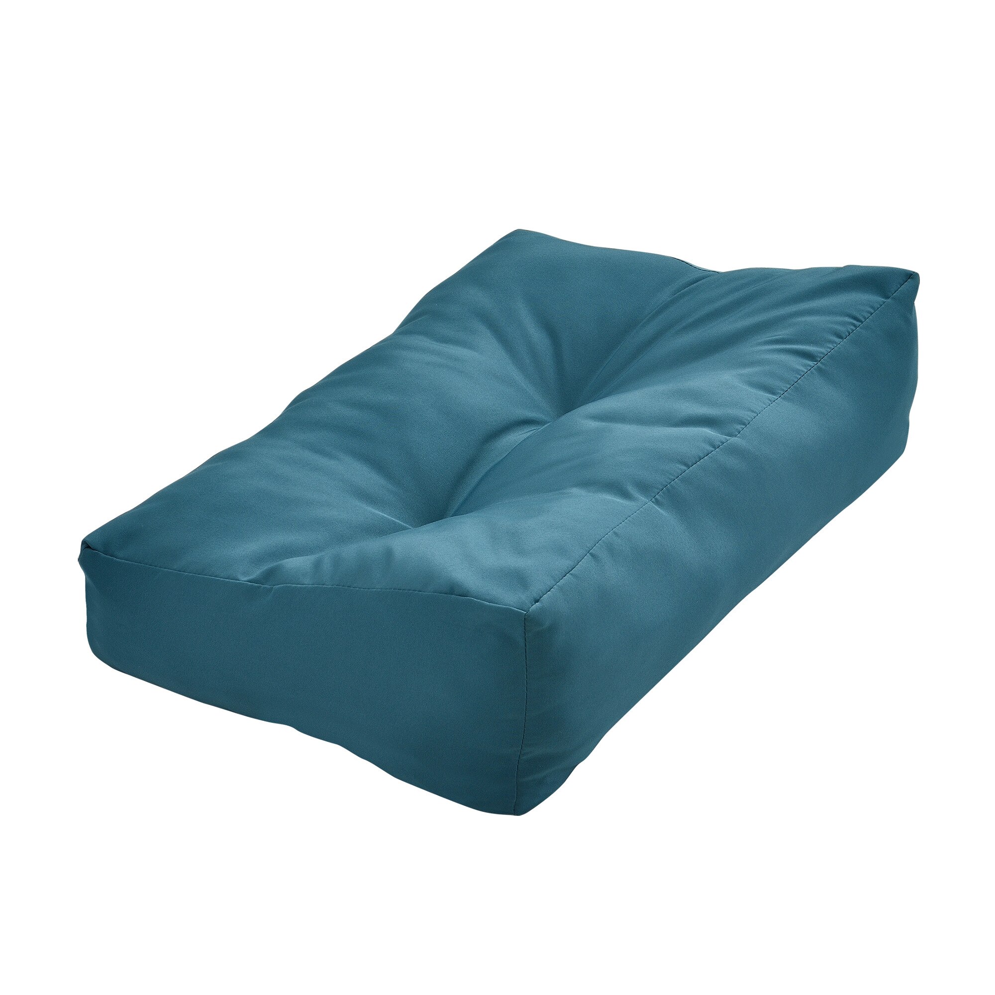 Perna spate mobilier paleti Paletten HTPC, en.casa, 60 x 40 x 20/10 cm, poliuretan, turcoaz