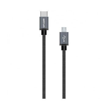 Cablu date microUSB 2.0-USB Type-C, 1m,Astrum UT590 Cablu date microUSB 2.0-USB Type-C, 1m,Astrum UT590