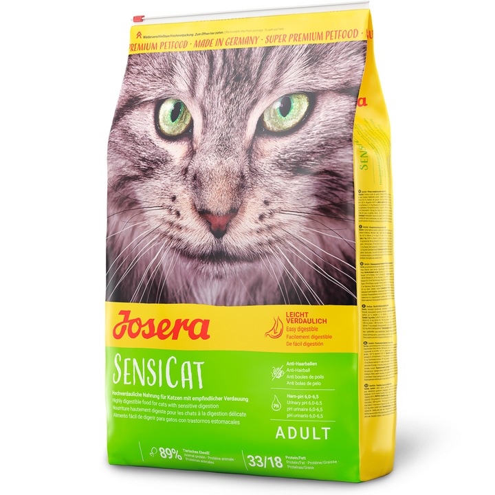 Hrana uscata pentru pisici Josera Sensicat, 10Kg