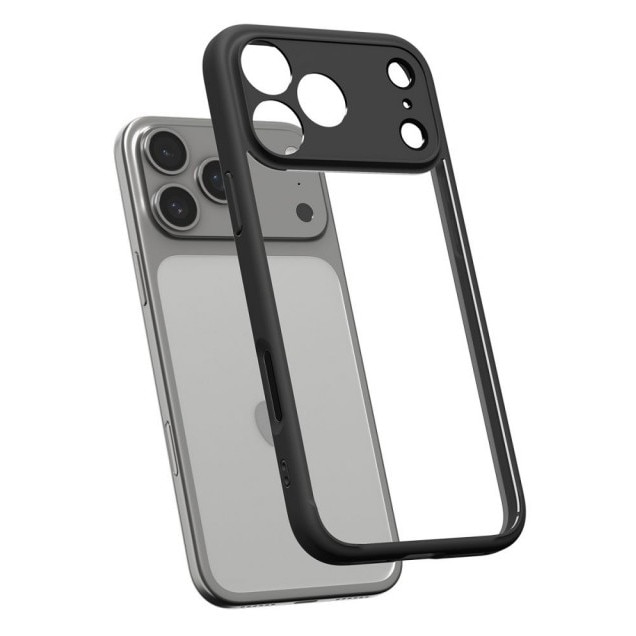 Husa Pentru iPhone 18 Pro, Spigen Ultra Hybrid Rezistenta La Socuri, Protectie La Camere, Matte Black