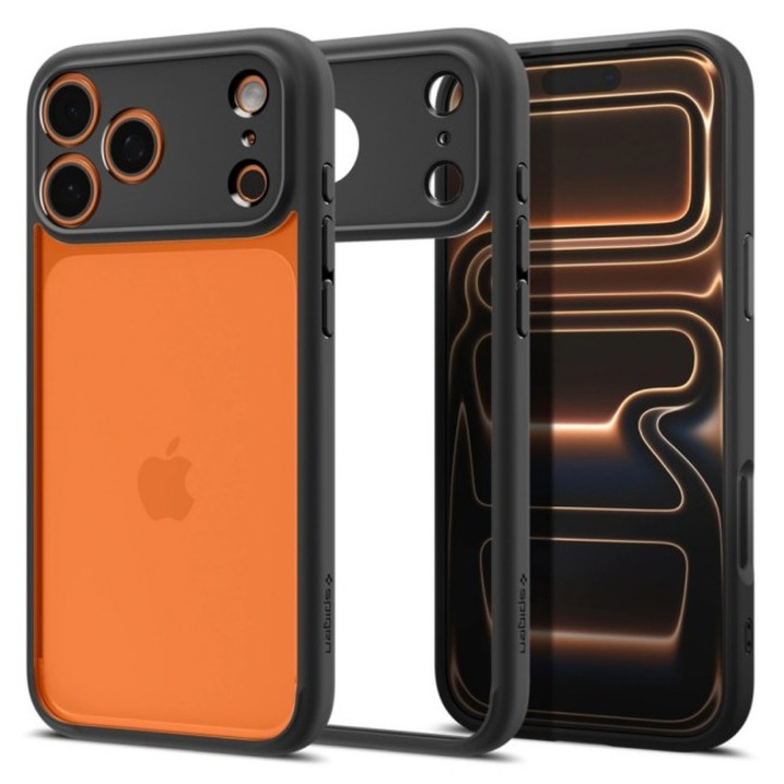 Husa Pentru iPhone 18 Pro, Spigen Ultra Hybrid Rezistenta La Socuri, Protectie La Camere, Matte Black
