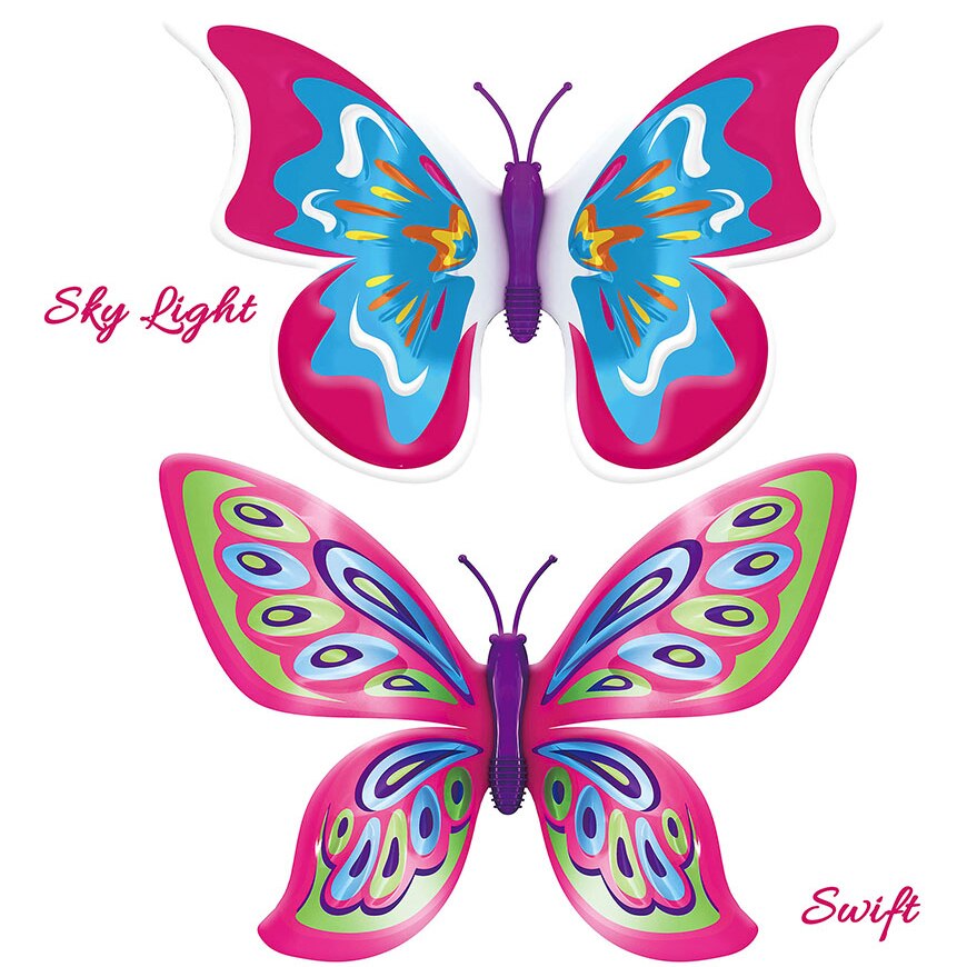 Jucarie electrica Zuru Fluturele Magic Sky Light si Swift, set 2 buc