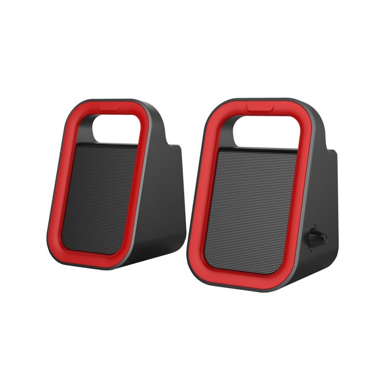 Boxe Audio Astrum SU160 2x3W conectare USB, Rosu/Negru