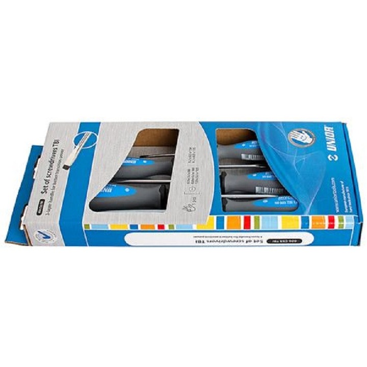 Комплект плоски отвертки TBI Unior, 5pcs