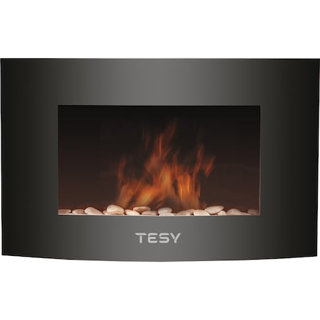 Semineu electric de perete TESY WEF200SRELW, 2000W, display LED, telecomanda, ERP2018