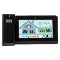 Statie Meteo Digitala Livarno cu Senzor Exterior Wireless, afisare umiditate interior/exterior, evaluare climat, alarma de aerisire, mucegai, frecventa de pana la 100m