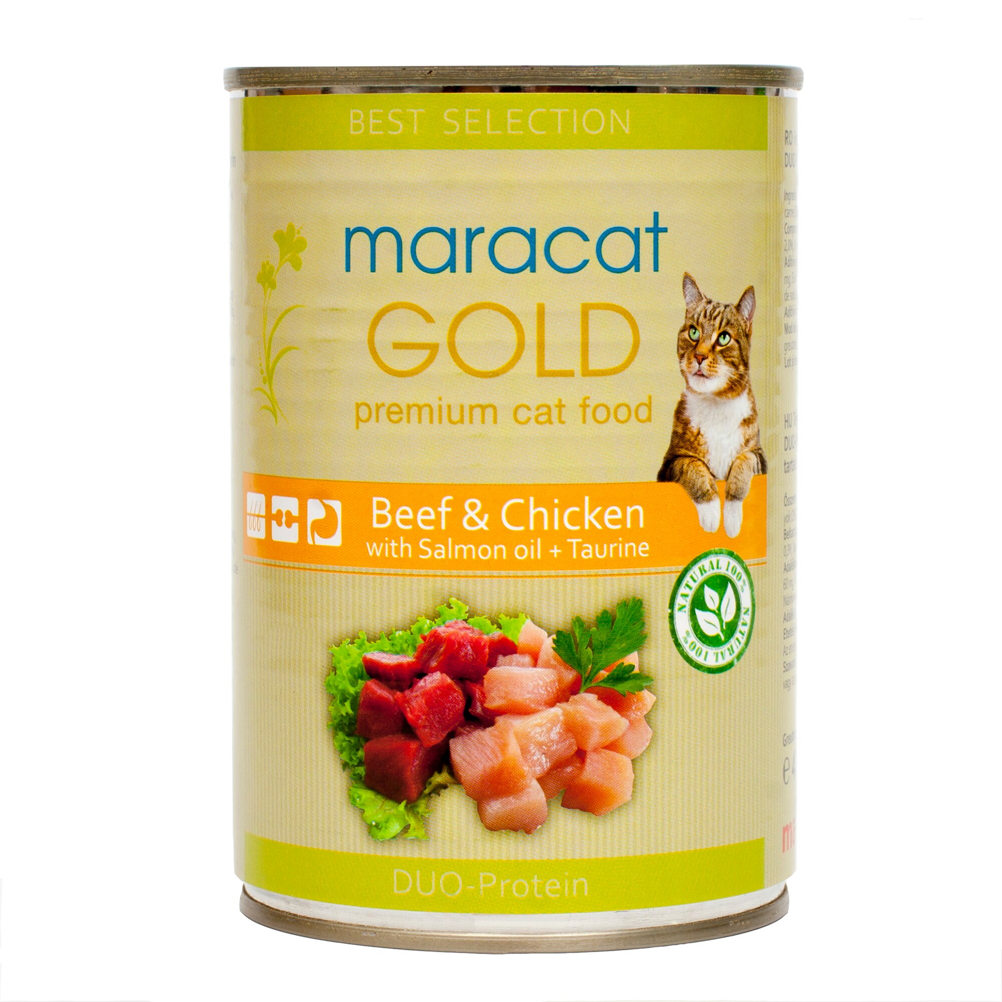 Hrana pentru Pisici Mara Cat Gold, Vita si Pui, 400 g