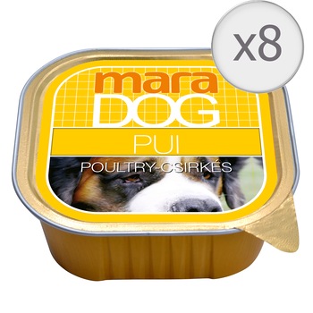 Hrana umeda pentru caini Mara Dog, Pate, Pui, 8x300g Hrana umeda pentru caini Mara Dog, Pate, Pui, 8x300g