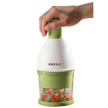 Chopper manual cu lame inox pentru alimente KingHoff Chopper manual cu lame inox pentru alimente KingHoff