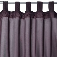 Perdea scurta, Zola®, prindere cu bride, 140x140 cm, maro