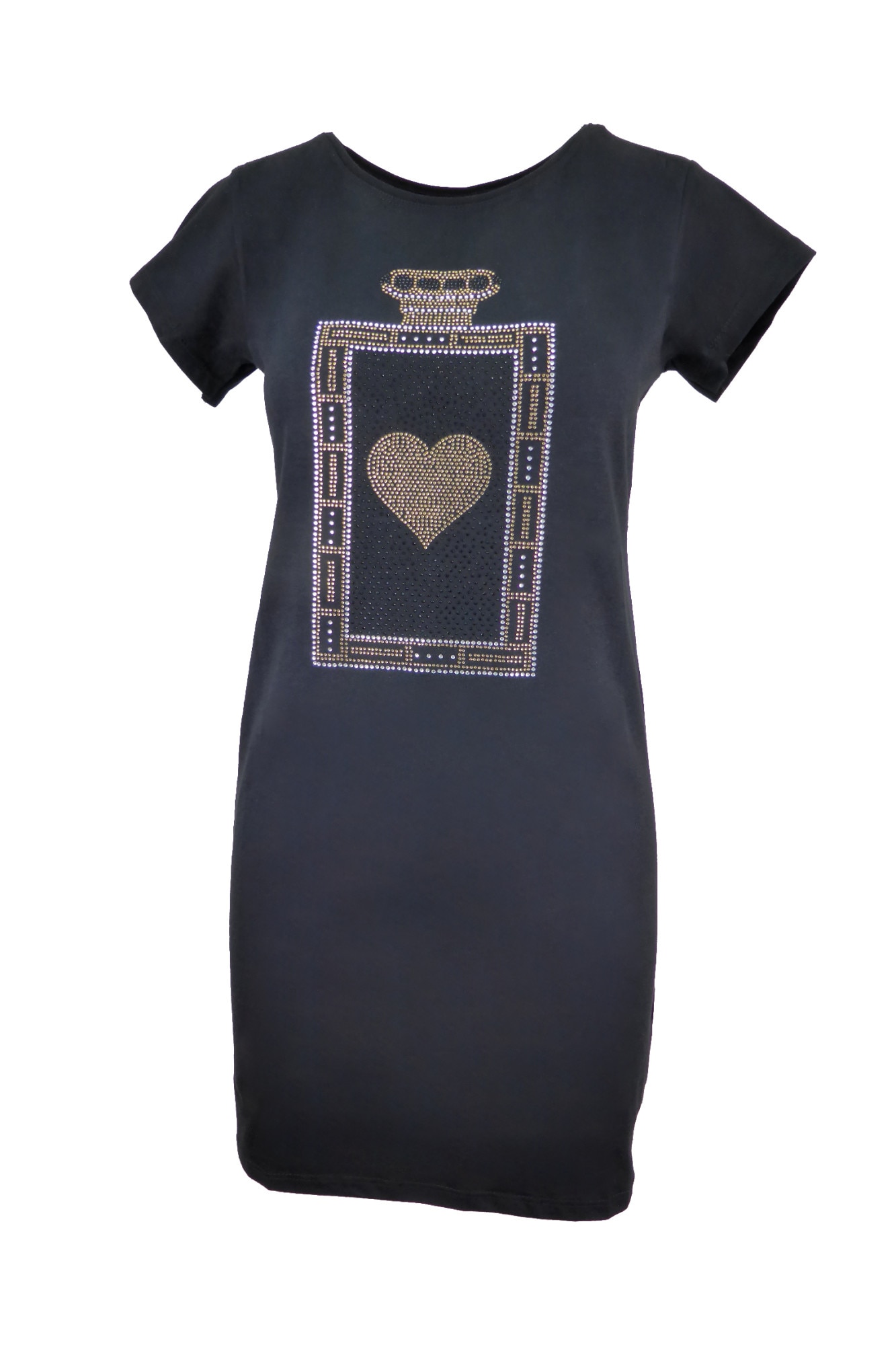 Rochie - MSK MODA - neagra cu inima in fata - XL