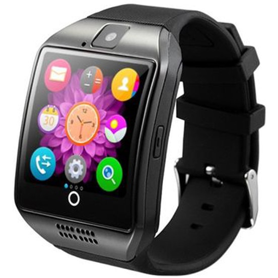 Smartwatch cu telefon iUni Q18, Camera, BT, 1.5 inch, Negru