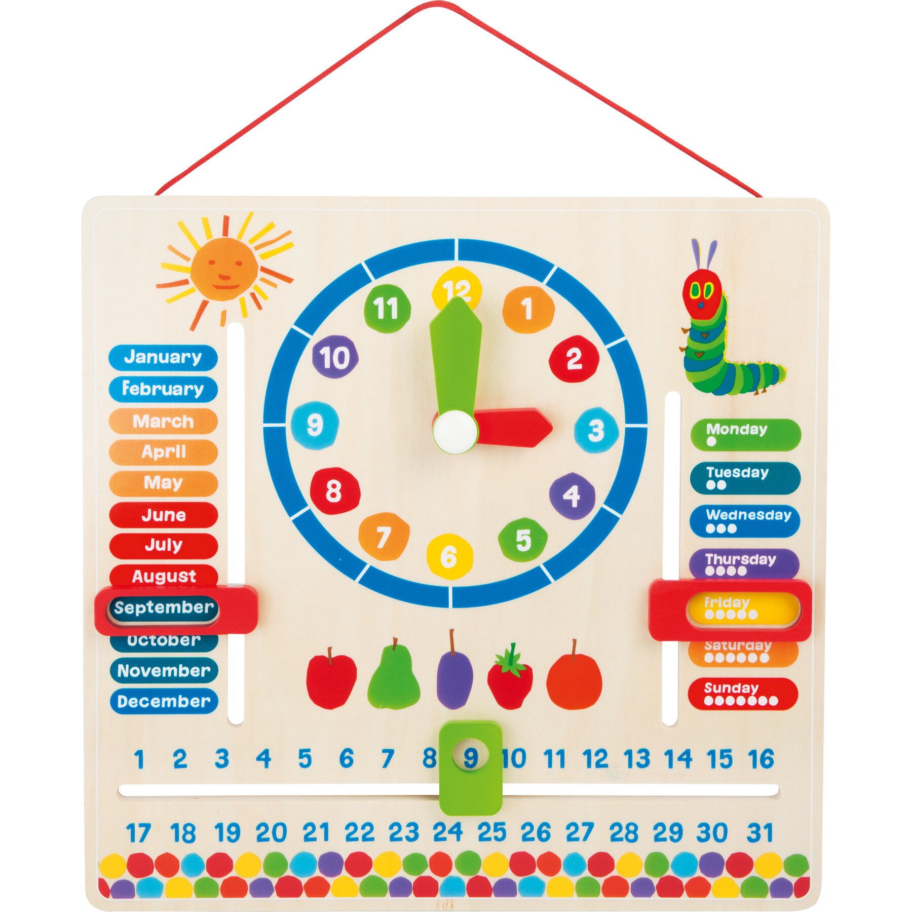 Calendar lemn The Very Hungry Caterpillar