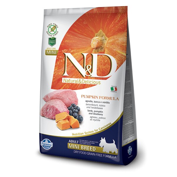 N&D GRAIN FREE ADULT MINI MIEL, AFINE SI DOVLEAC, 7 KG