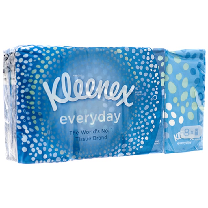 Носни кърпички Kleenex Every Day пакет, 8х9 бр.