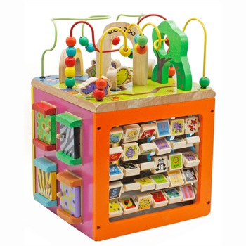 Jucarie lemn M-Toys Happy – Cubul cu activitati Jucarie lemn M-Toys Happy – Cubul cu activitati