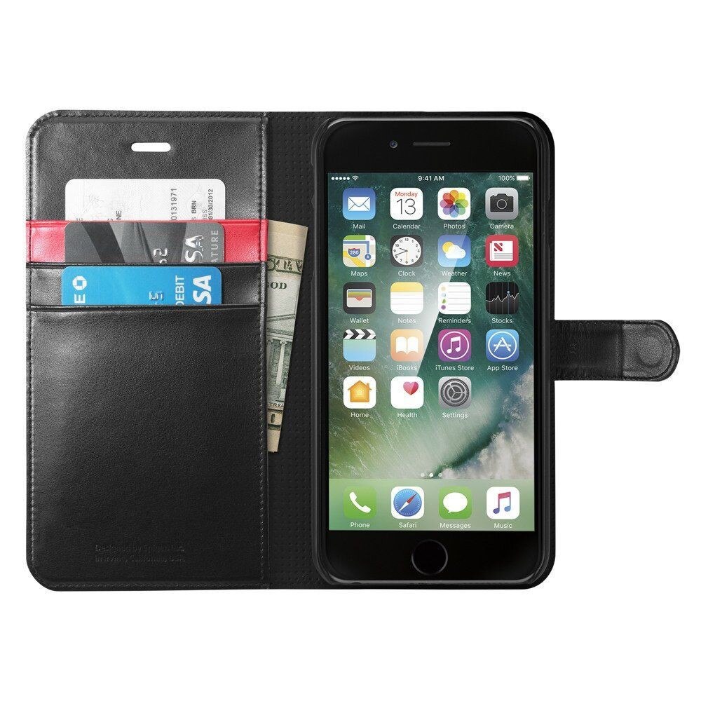 Husa de protectie Spigen Old Wallet S pentru iPhone 7/8 Plus, Negru