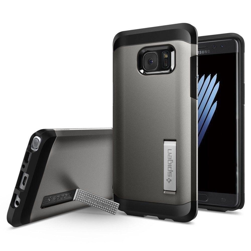 Husa de protectie Spigen Sgp Tough Armor, pentru Samsung Galaxy Note 7, Gri