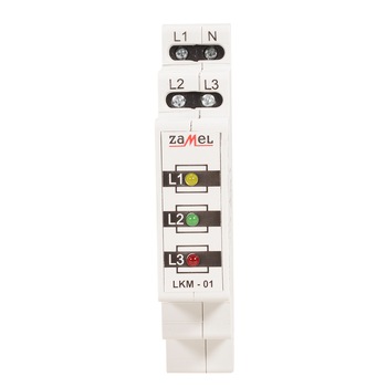 Indicator tensiune ZAMEL LKM-01-40, 2.8mA, 230V, IP20, Alb Indicator tensiune ZAMEL LKM-01-40, 2.8mA, 230V, IP20, Alb