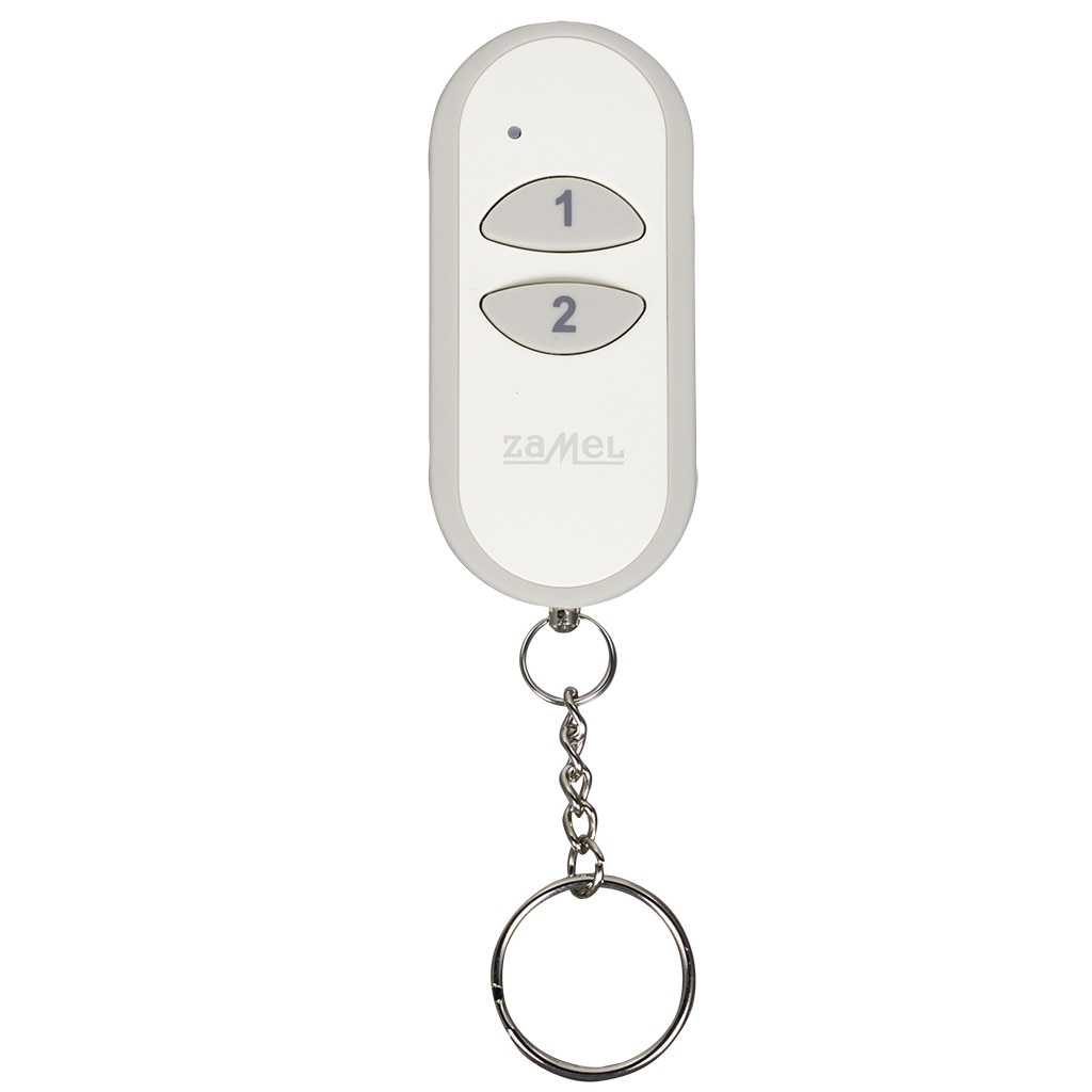 Telecomanda wireless cu 2 canale de control ZAMEL, P-257/2, Alb