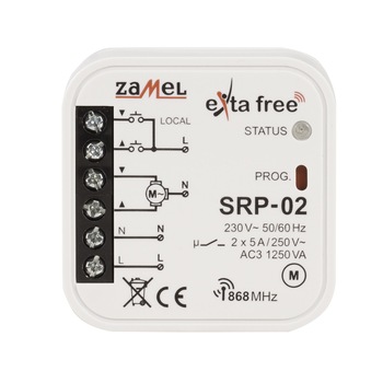 Controler jaluzele ZAMEL, SRP-02, 230 V AC, Alb Controler jaluzele ZAMEL, SRP-02, 230 V AC, Alb