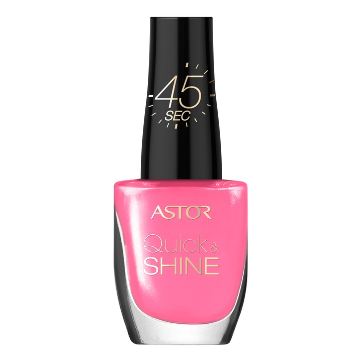 Lac de unghii Astor Quick & Shine 202 I'm in the Pink, 8 ml
