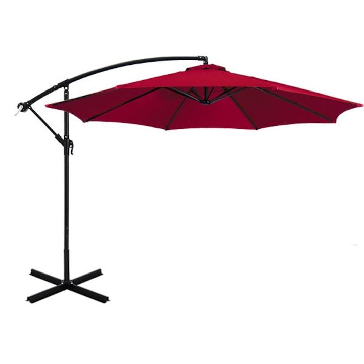 Timeless Tools Függő napernyő, átmérő 2,7 m, Piros