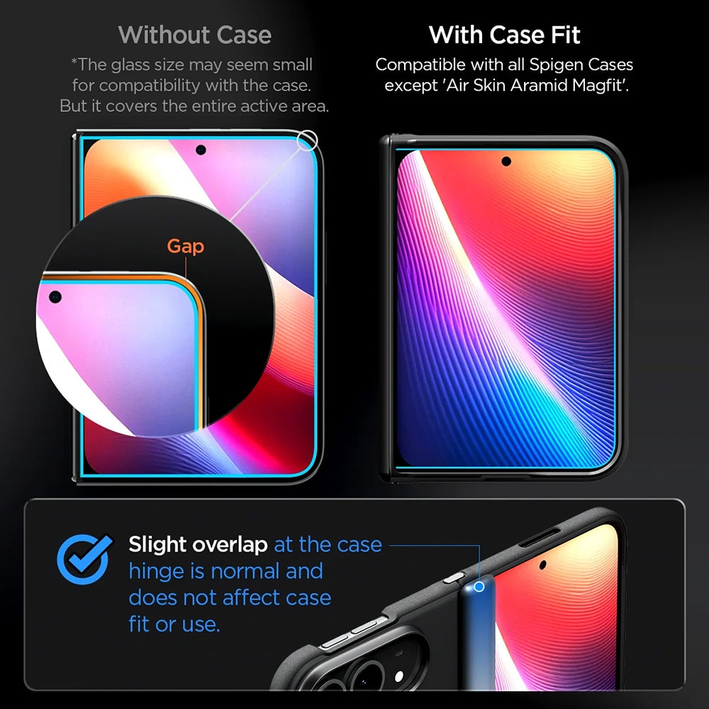 Folie pentru iPhone Duo - Spigen Glas.tR EZ FIT Pro HD (AGL12014) - Clear