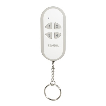 Telecomanda wireless cu 4 canale ZAMEL, P-457/4, Alb Telecomanda wireless cu 4 canale ZAMEL, P-457/4, Alb