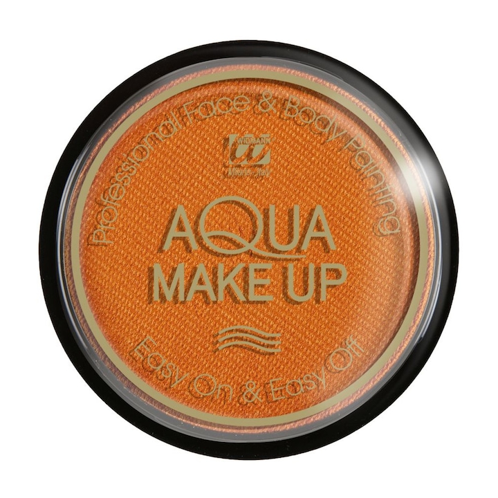 Aqua make up arc-és testfesték, metálos hatású, narancsszínű, 15 g