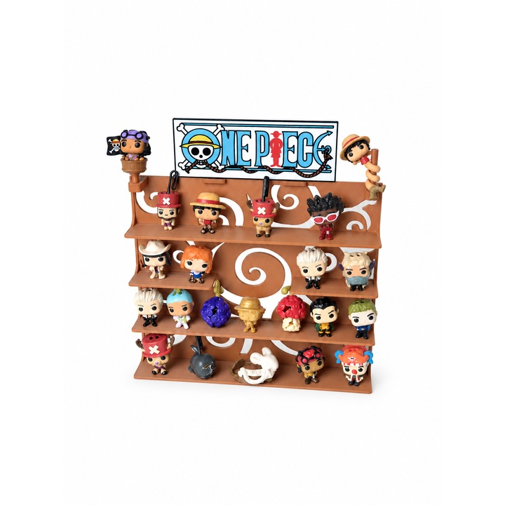 Поставка за фигурки One Piece Kinder Joy, за цялата колекция, дизайн със спирали
