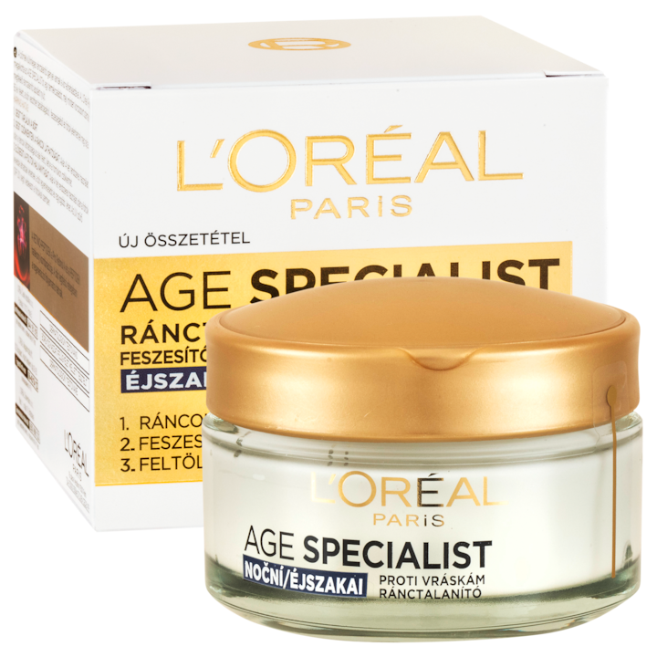 L'Oréal Paris Age Specialist 45+ ránctalanító feszesítő éjszakai arcápoló, 50 ml