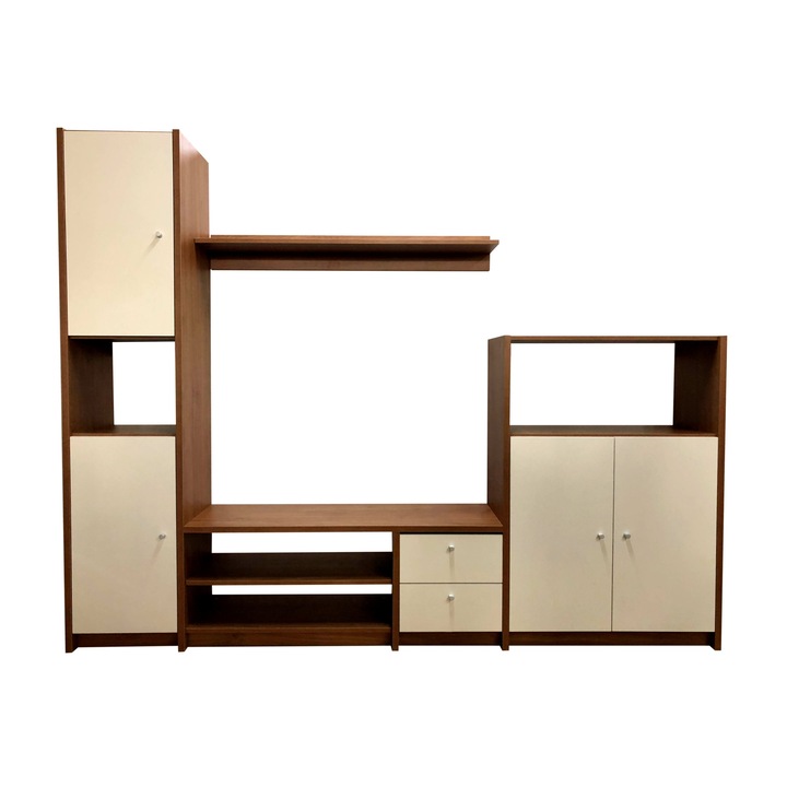 Biblioteca UniMob Model 5TV, 256x40x200 cm PAL 25/18 mm