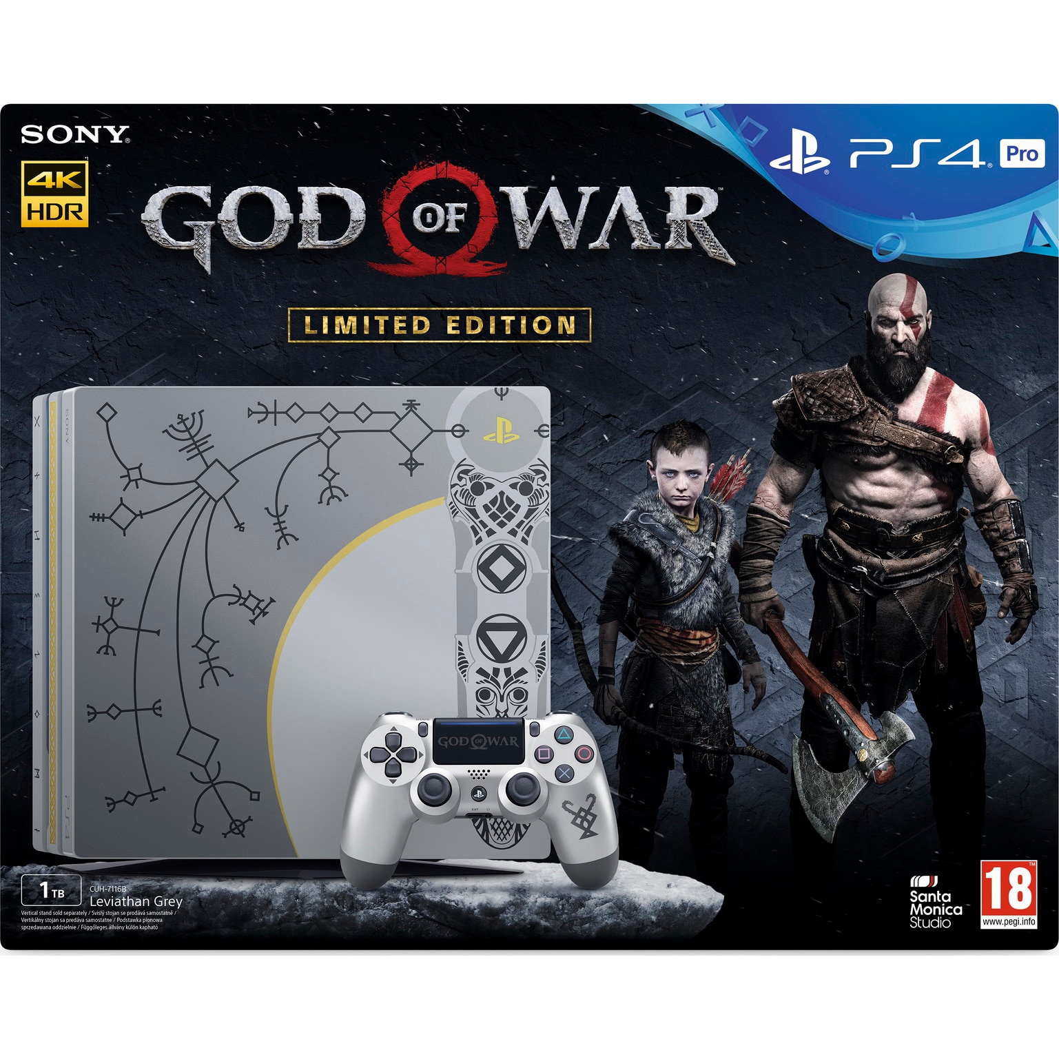 Bother Wonder spark Consola SONY PlayStation 4 PRO 1TB, God of War Limited Edition + joc God of  War 4 - eMAG.ro